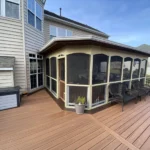 Composite Deck with screened in porch