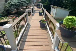 Custom multilevel composite deck