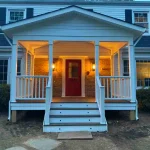 Front Porch With Light On