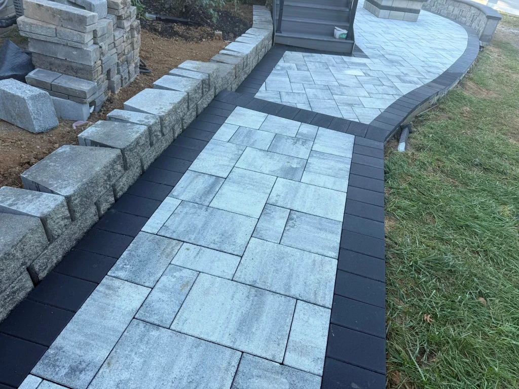 Paver Patio Walkway