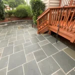 Natural stone patio
