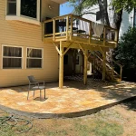 Natural stone patio