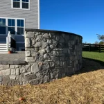 Natural stone wall