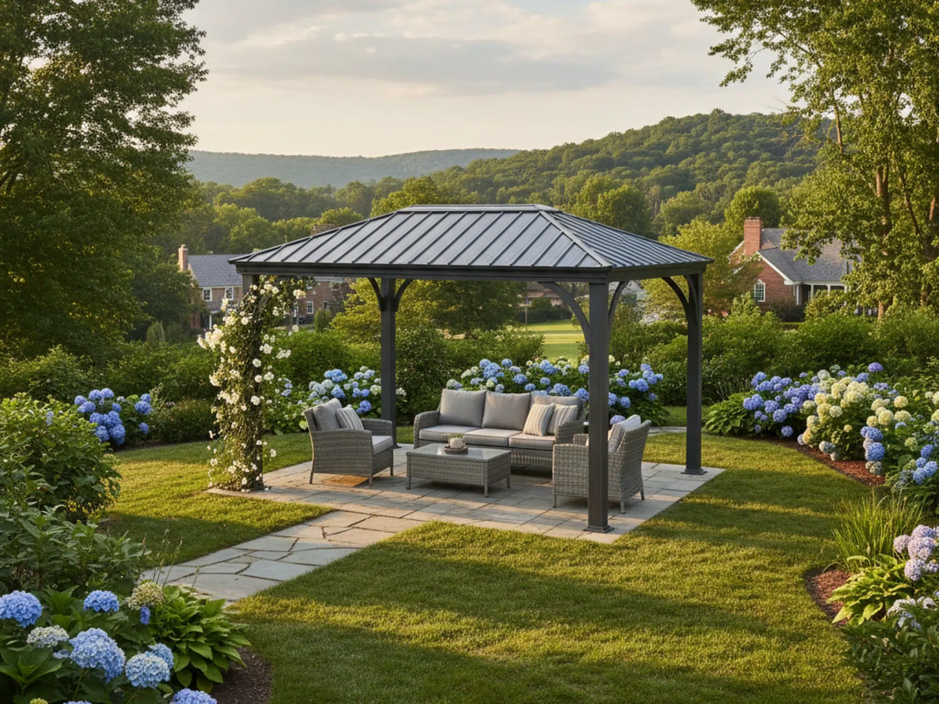 aluminum-gazebo-in-the-virginia-with-overlooking-nature-view
