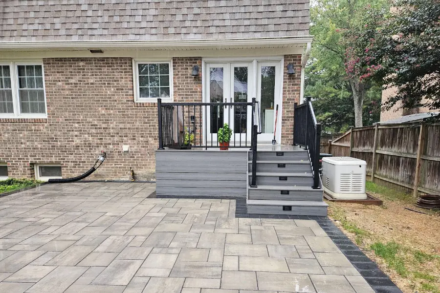 residential-gray-deck-with-black-railing-with-lights-in-stairs-on-the-virginia
