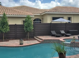 Trex horizontal pool fence panels