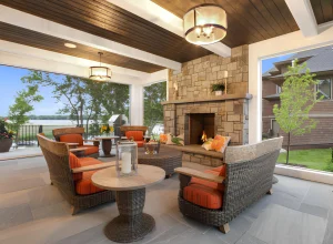 screened-in-covered-patio-with-furniture-featuring-a-fireplace-on-the-virginia
